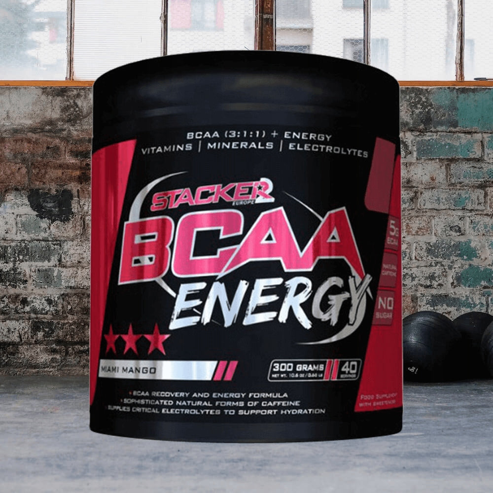 Stacker 2 BCAA Energy (300g) Miami Mango Expiration date at least 3 months from the date of purchase