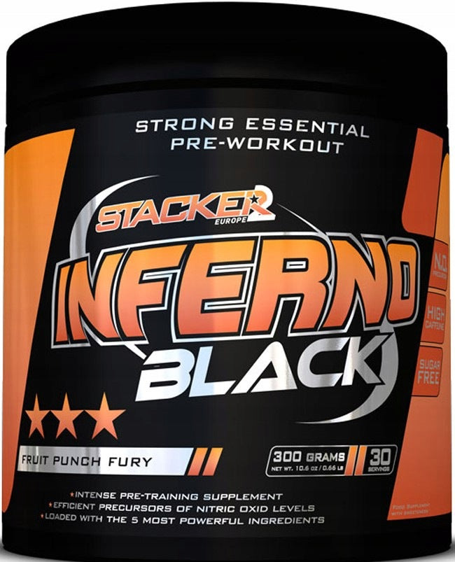 Stacker2 Europe Pre-workout Inferno Black Fruit Punch Fury 300g