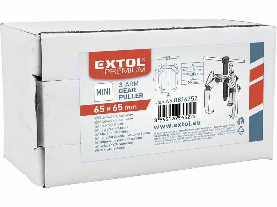 Stahovák Extol Premium (8816752) tříramenný, kovaný - mini, rozpětí 65 mm Manufacturer code 8816752