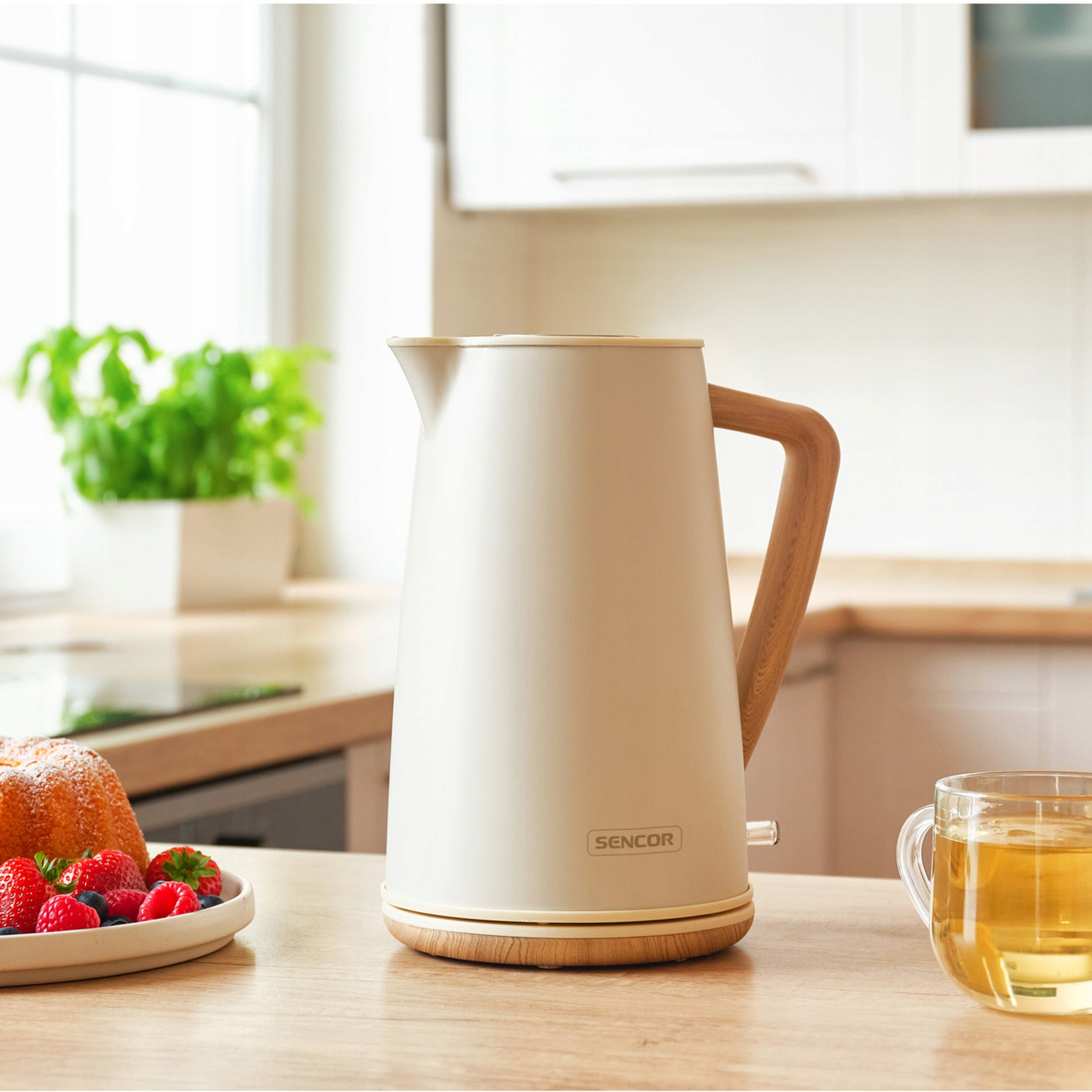 Stainless Steel Electric Kettle Sencor SWK 2717YG 1,7L STIX 360 Brand Sencor