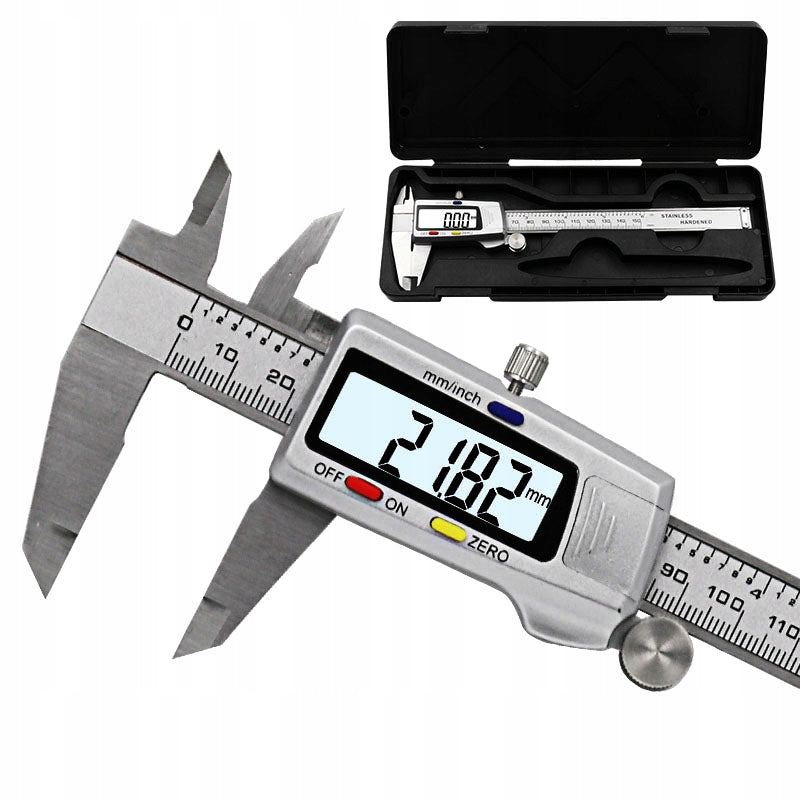 Stainless Steel Electronic Caliper Adds 0-150mm + Case Batteries