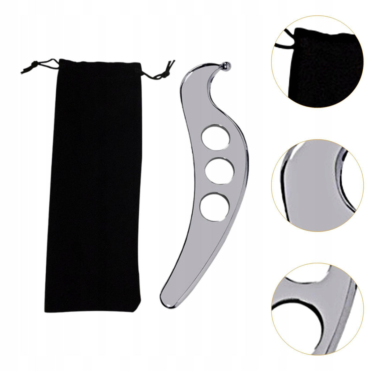 Stainless Steel Gua Sha Tool Multi Functional Sturdy Neck Massager Medical device no