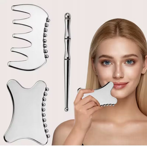 Stainless Steel Gua Sha Tool for Face Massage, Jaw Line Manufacturer code Kinct