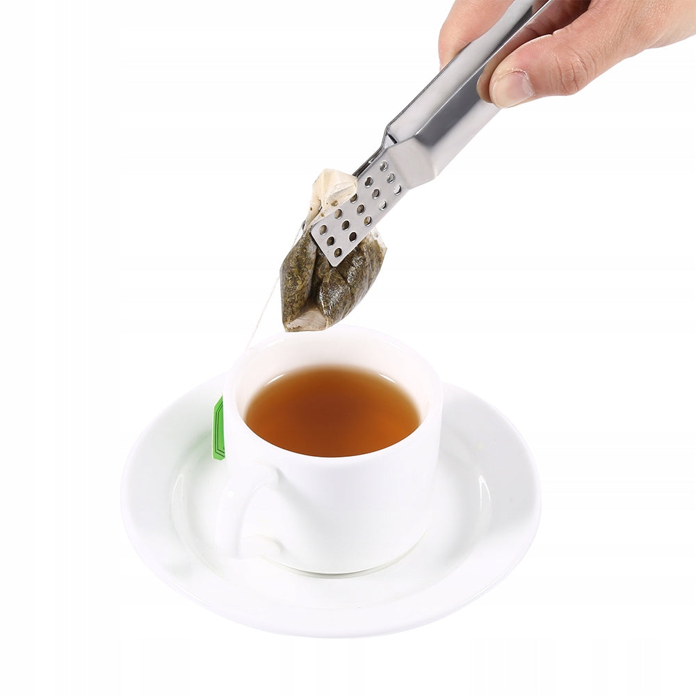 Stainless Steel Kitchen Clamp Tong Tea Bag Tong Clamp for Expiration date not specified