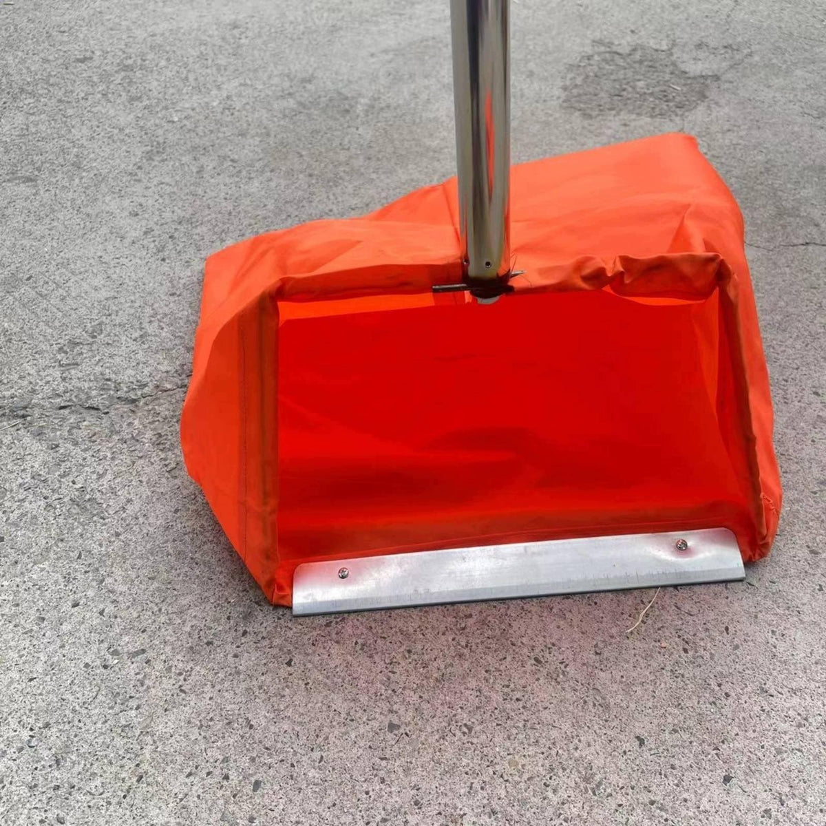 Stainless Steel Outdoor Dustpan Long Handle Litter Collector Large Capacity Brand no brand