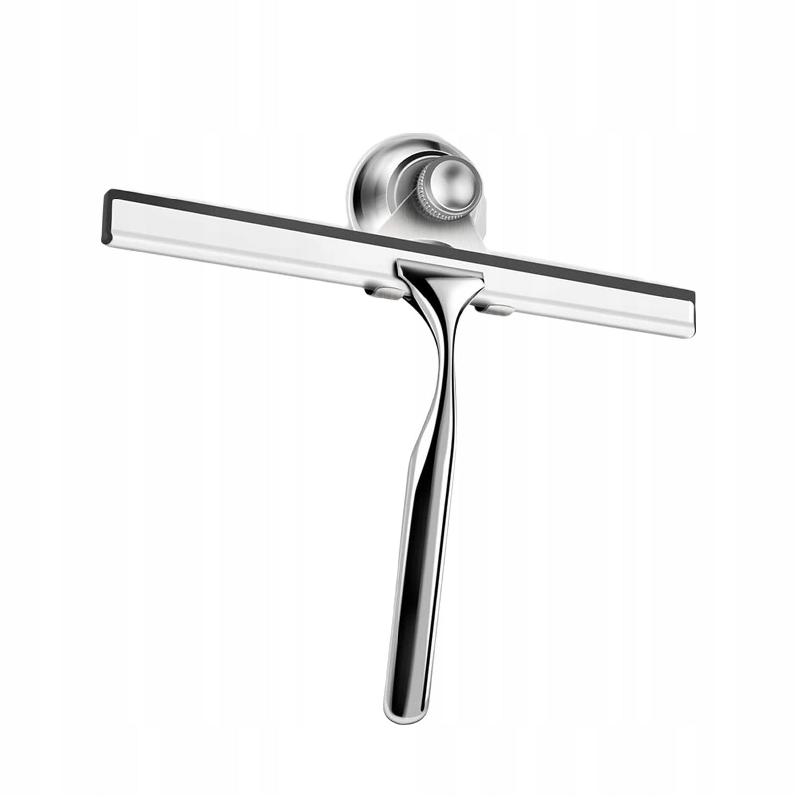 Stainless Steel Shower Squeegee Car Windshield with Suction Cup Rubber