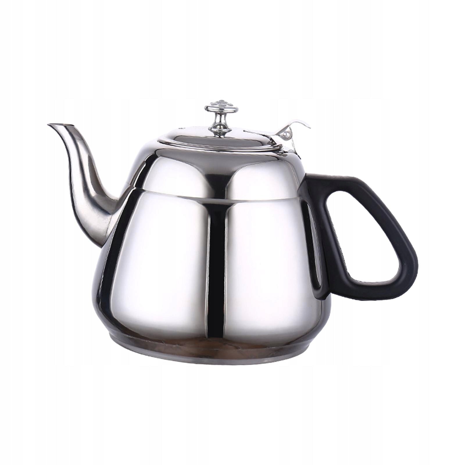 Stainless Steel Tea Pot Teapot Cooker Modern with Strainer Stovetop 1.2L Kind steam juicer