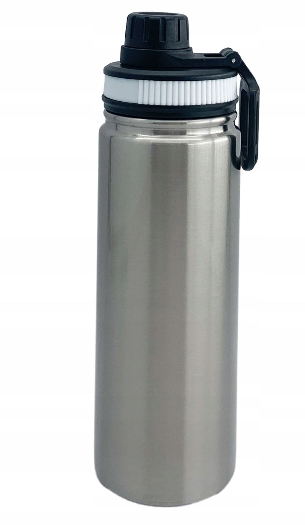 Stainless Steel Travel Water Bottle with Screw Lid and Carry Handle 500ml