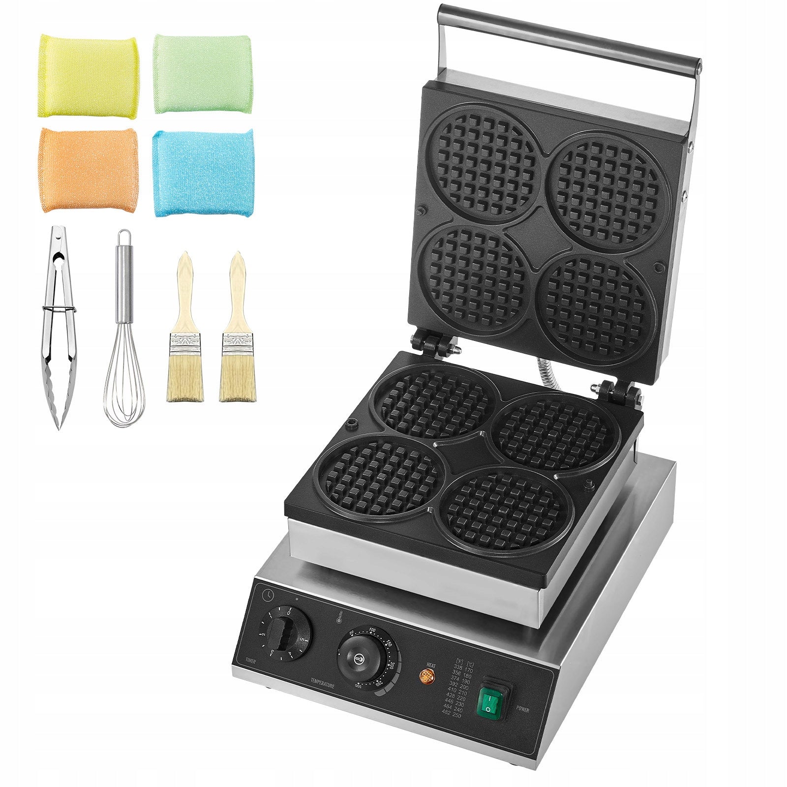 Stainless Steel Waffle Iron 220V Precise Temperature Control Manufacturer code SYBLSHFBJDPF0EH