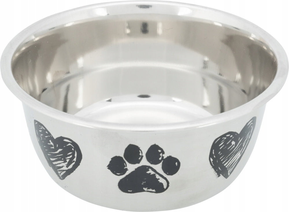 Stainless steel dog bowl Trixie