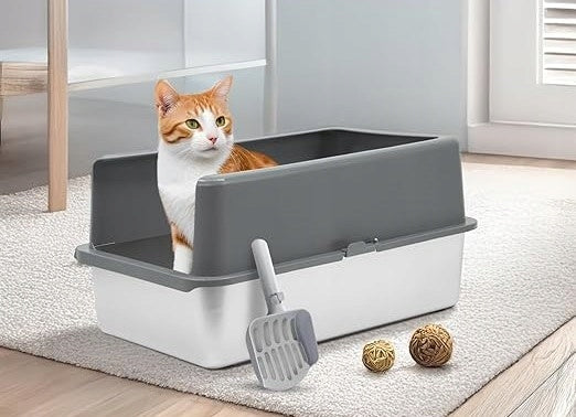 Stainless steel litter box for cats XL high walls 60x39,5x32 IPRIMIO Brand no brand