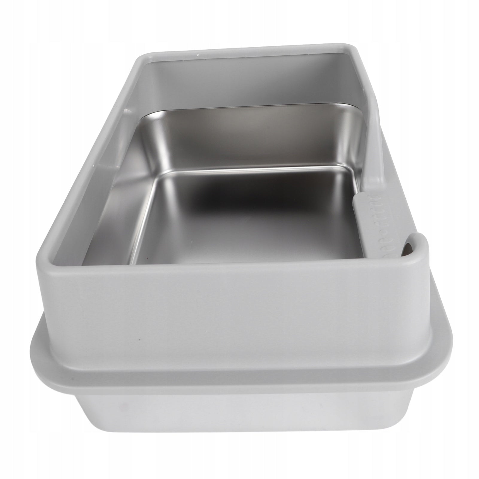 Stainless steel litter box, suitable for small and medium-sized cats. Trade name PaPettly