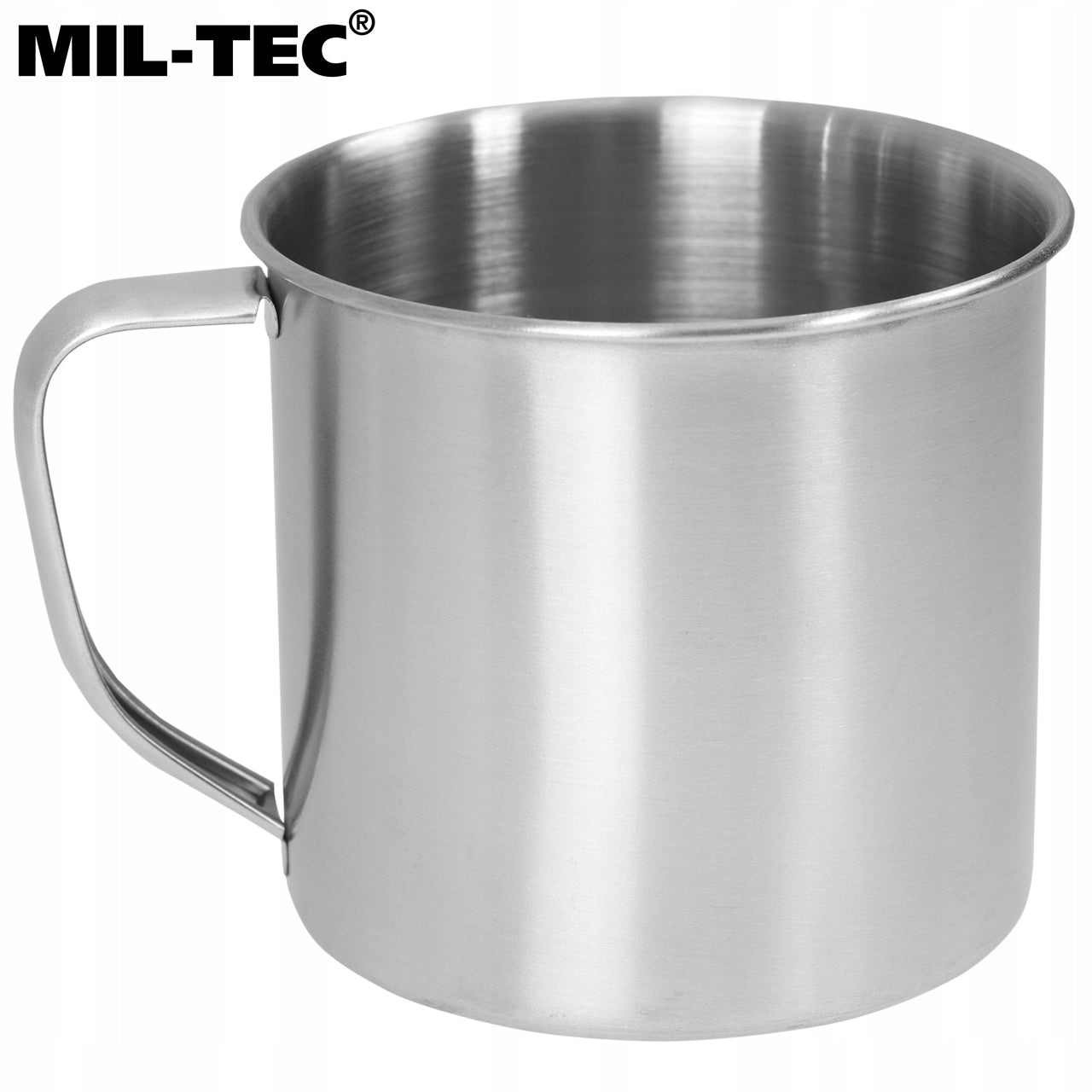 Stainless steel mug Mil-Tec military tourist for camping 500 ml Color gray