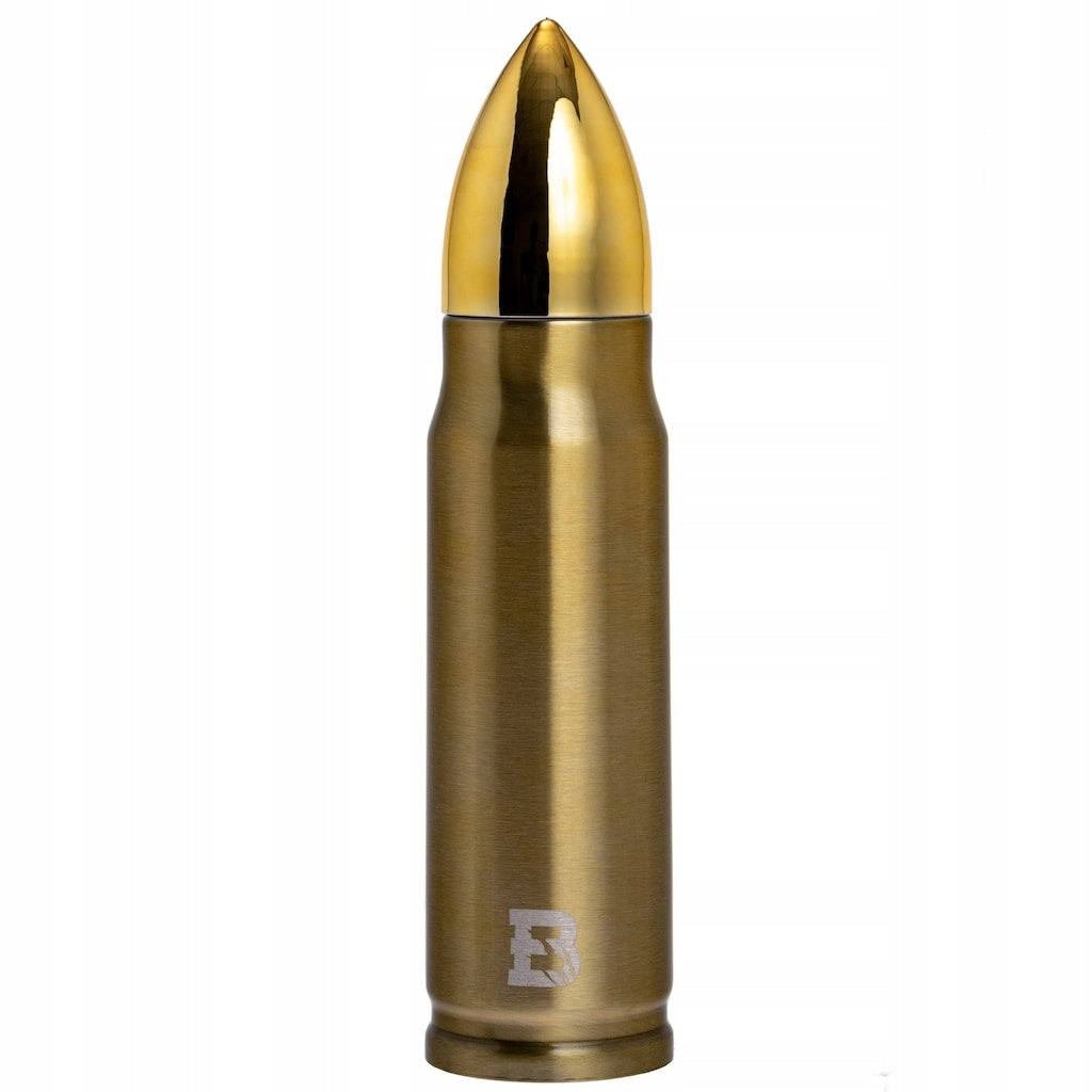 Stainless steel vacuum cartridge shape Badger Outdoor Bullet Brass 0,5l Manufacturer code BO-TBB-CO