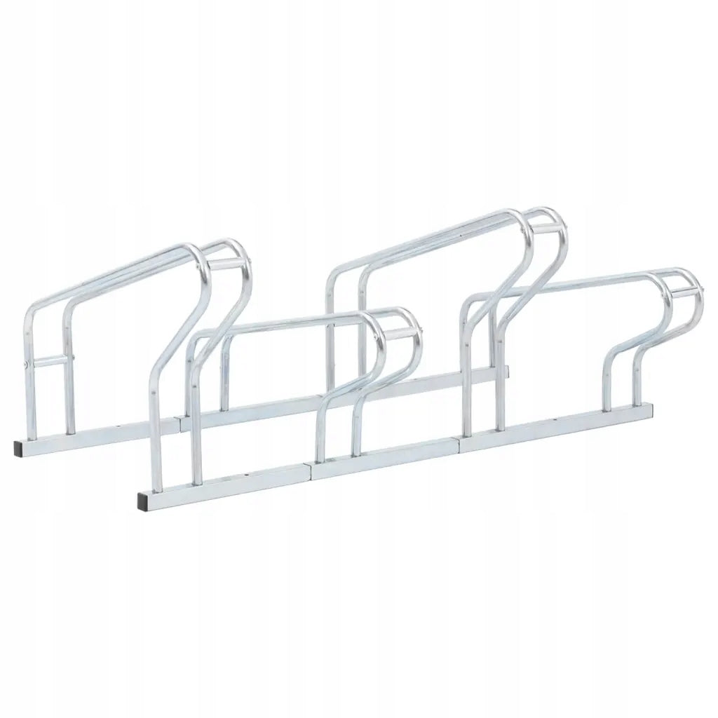Stand for 4 bicycles, freestanding, galvanized steel For other