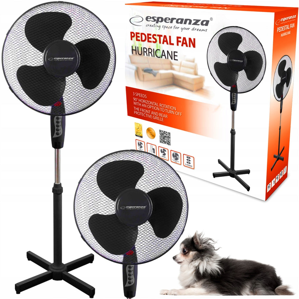 Standing FAN WINDMILL Floor LARGE QUIET STRONG Oscillation 3 Modes 50W Manufacturer code EHF001KK