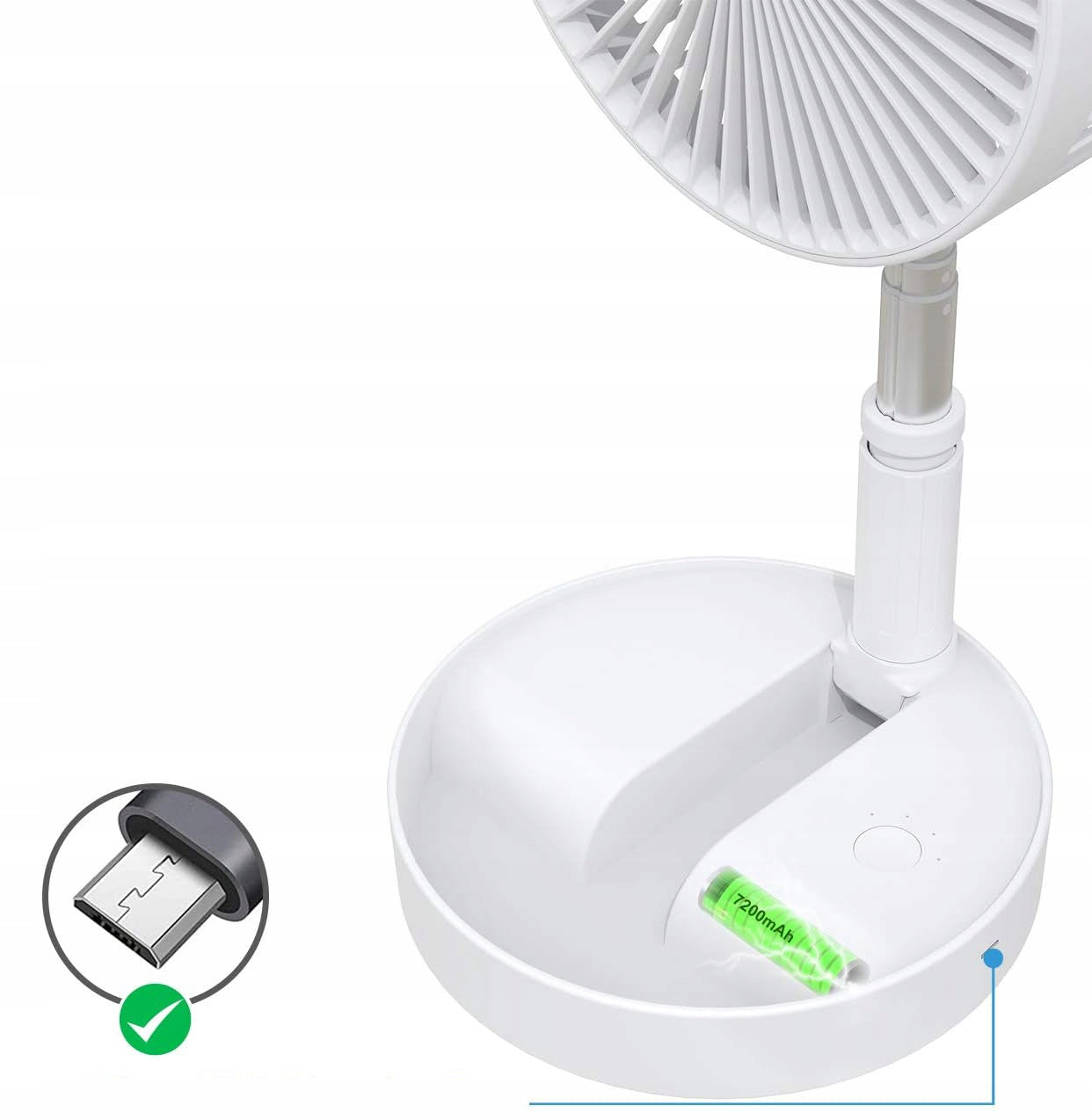 Standing Fan 3in1 Floor Fan Desk Wireless Portable Brand YDI