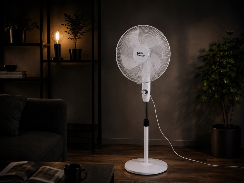 Standing Fan Floor Fan Powerful Quiet Room Office Oscillation Functions oscillation automatic oscillation tilt angle adjustment height adjustment