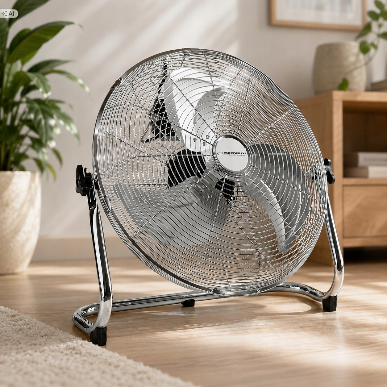 Standing Fan Portable Circulator Esperanza Scirocco Silver/Grey Manufacturer code EHF005