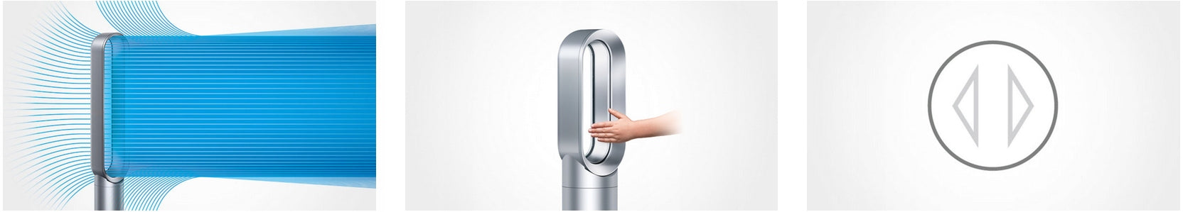 Standing fan DYSON Cool AM07 Dominant color silver/gray