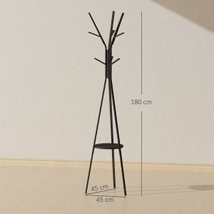Standing hanger for clothes 180 cm metal black Brand no brand