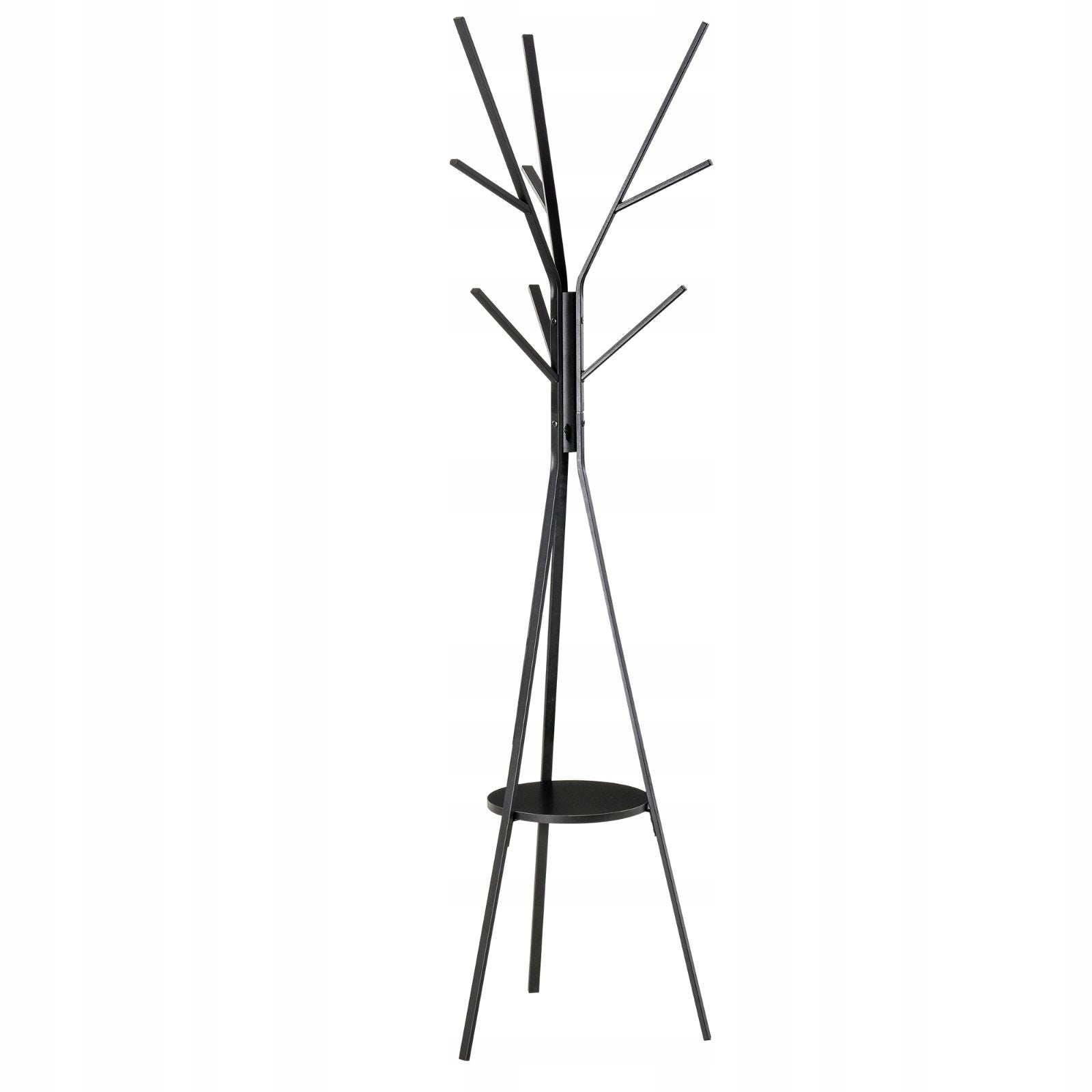 Standing hanger for clothes 180 cm metal black