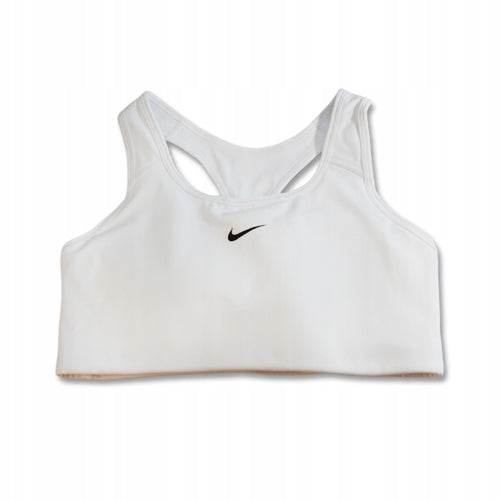 Nike Swoosh Sport-BH für Damen, weiß