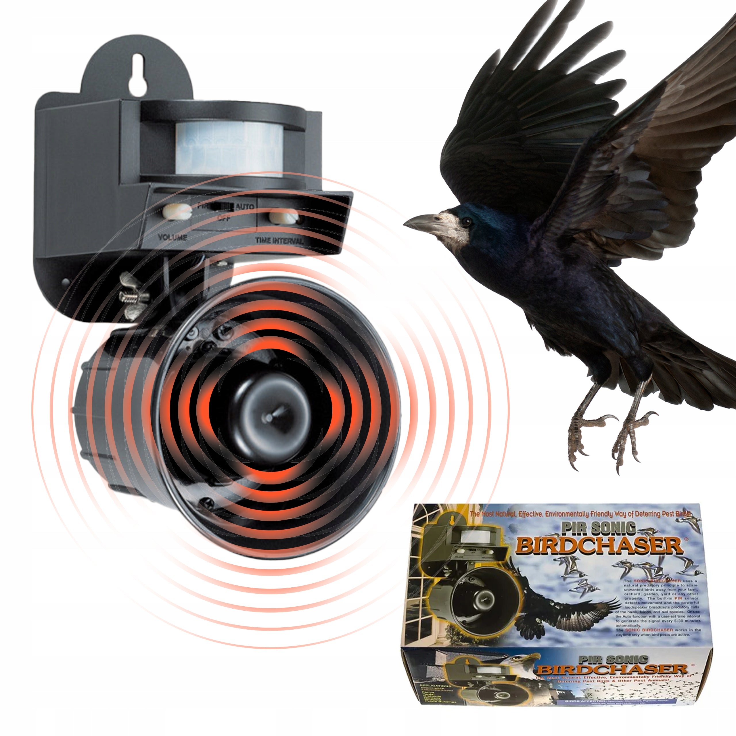 Starling repellent LS-2001G BIRDCHASER sound EFFECTIVE Manufacturer code LS-2001G