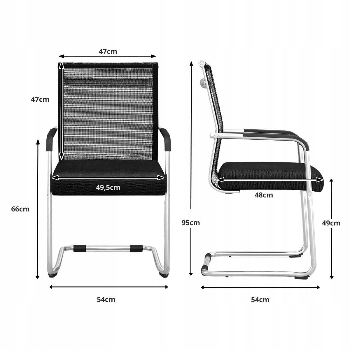 Stationary chair Costway 95 x 54 x 54 cm - 4 pcs EAN (GTIN) 0033616163357