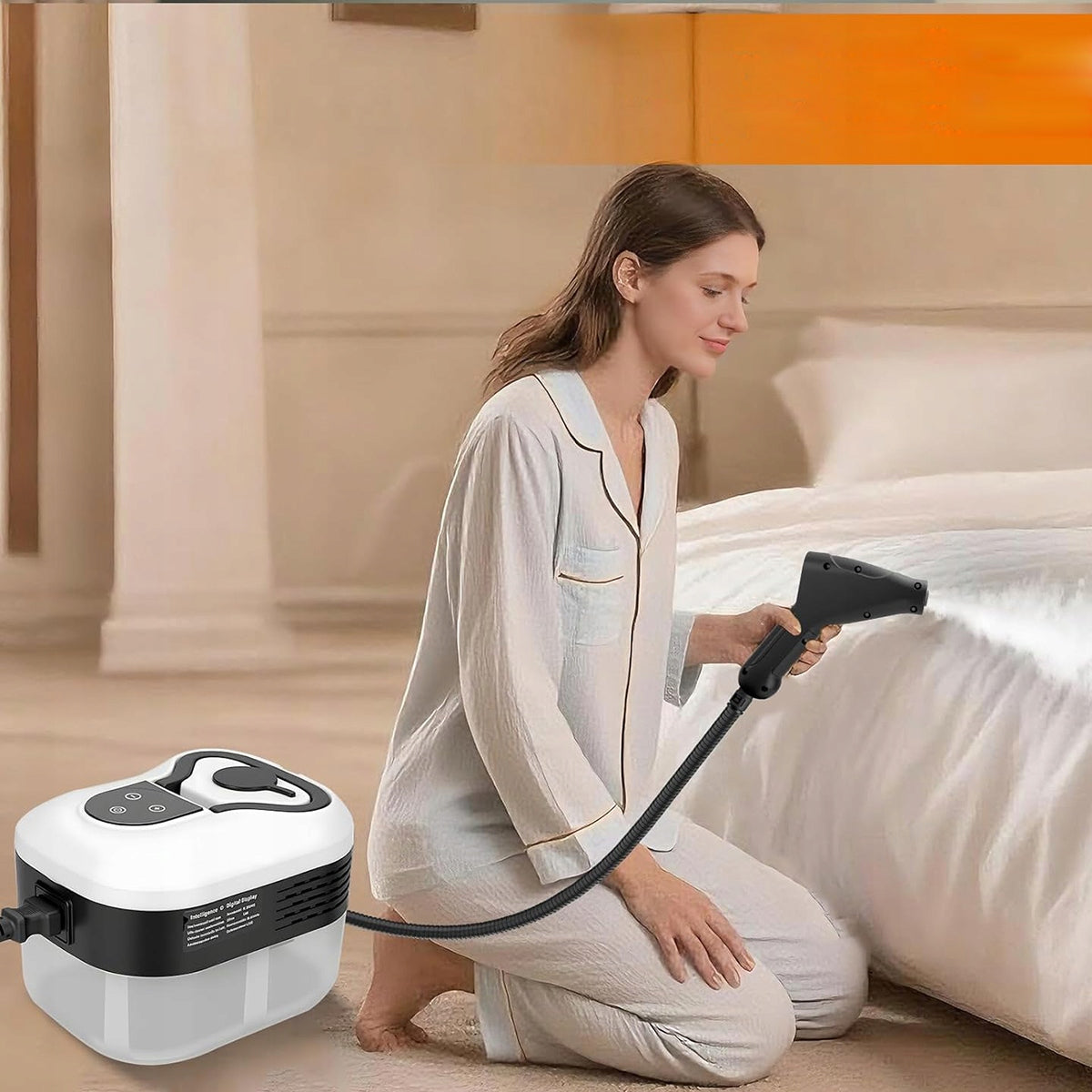 Steam Cleaner 2500W 4.5Bar 6 Power Levels 1200ml For Home And Car Type steam washer