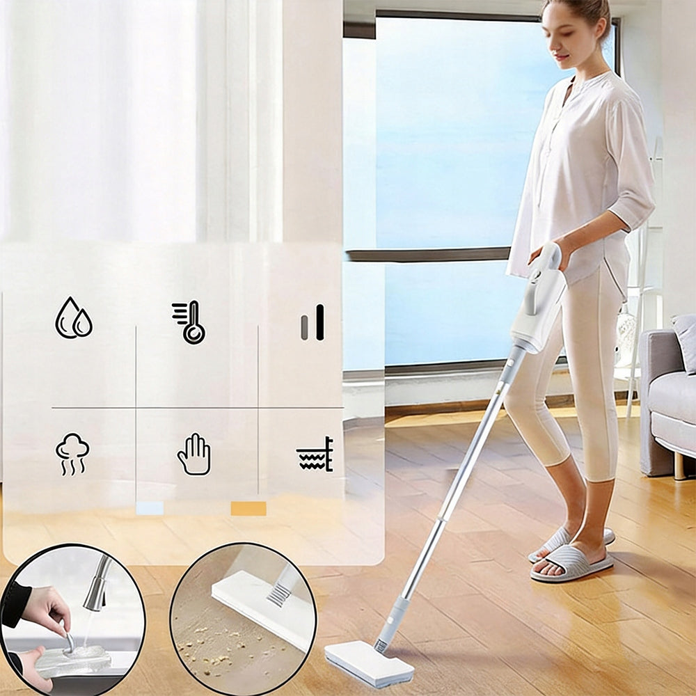 Steam Cleaner 2in1 Steam Mop 1500w Steamer Cleaning Kit Strong 110°C Packaging status original