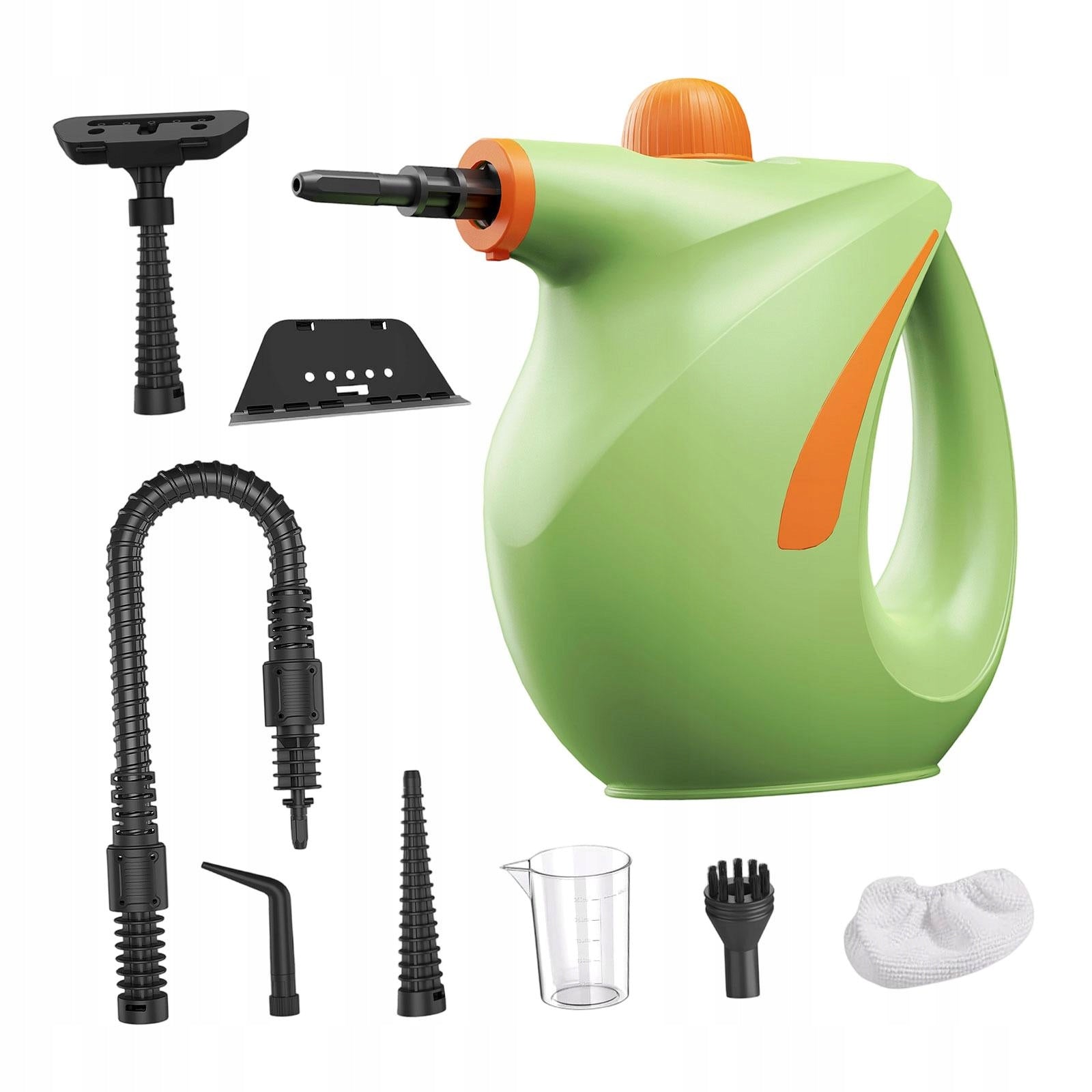 Steam Cleaner with Accessories and 700ml Water Tank, Efficient Green