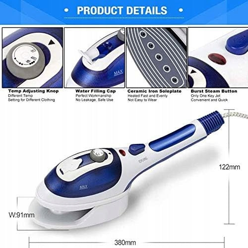 Steam Iron Clothes Steamer for Vertical and Horizontal Ironing Manufacturer code kompaktowe mini turystyczne