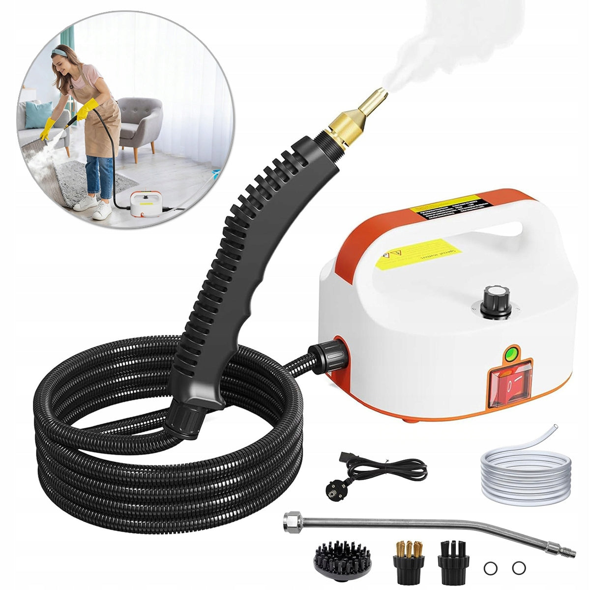 Steam Machine 2500W 4,5 Bar For Car And Sofa Without Frequent Filling