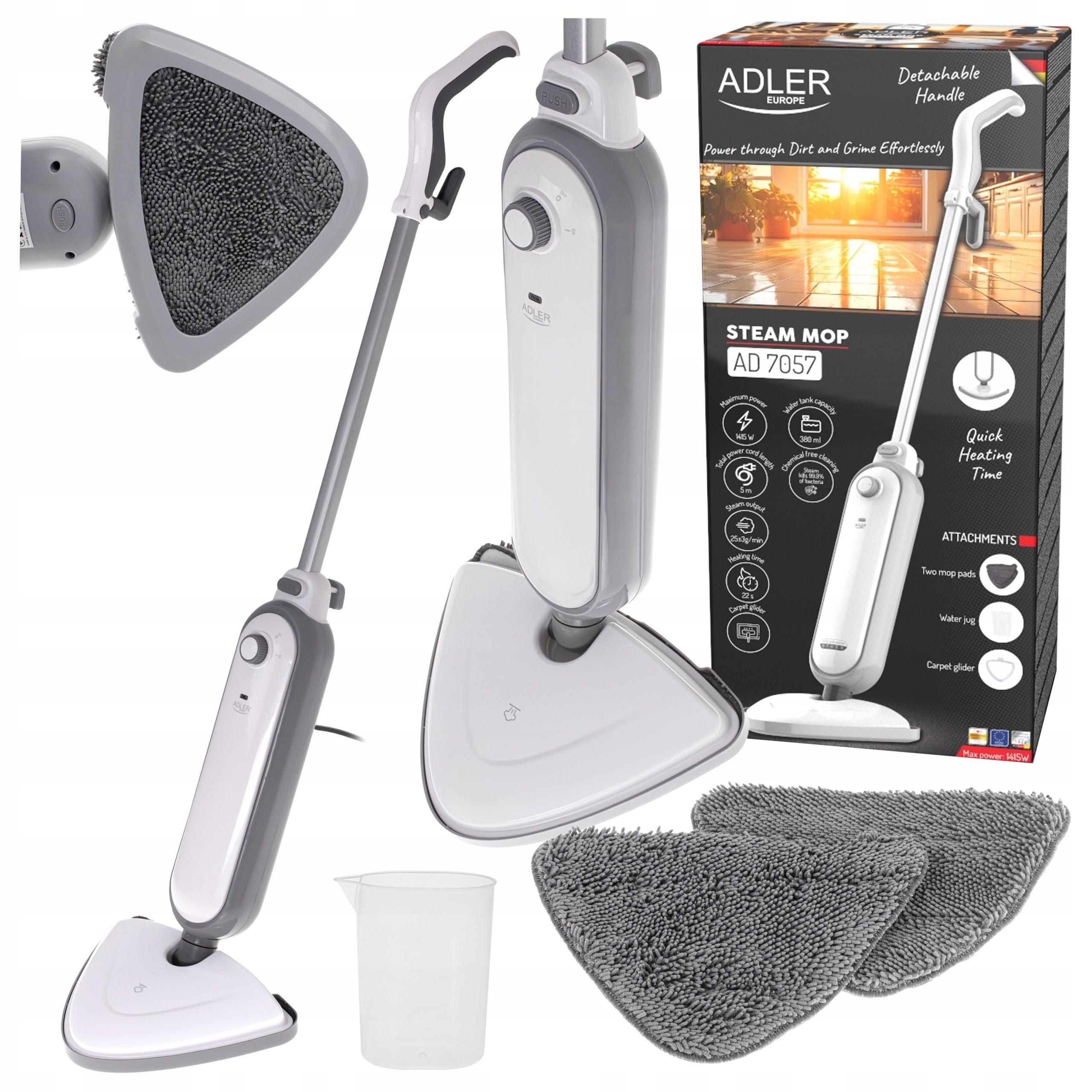 Steam Mop Adler AD 7057 1300W Fast Heating 20s