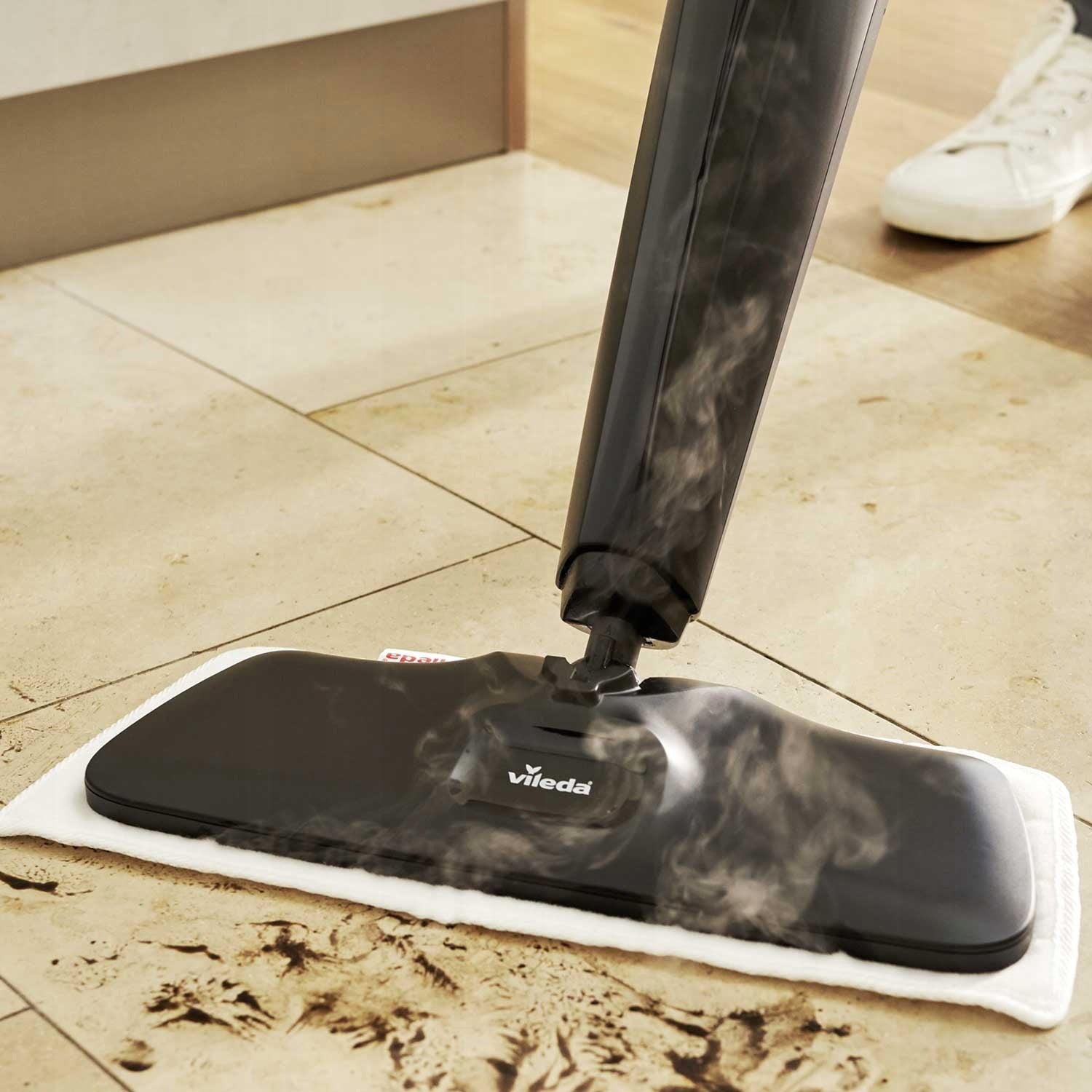 Steam Mop VILEDA Steam Plus XXL -2x Microfiber Cartridge+Carpet Cover Brand Vileda