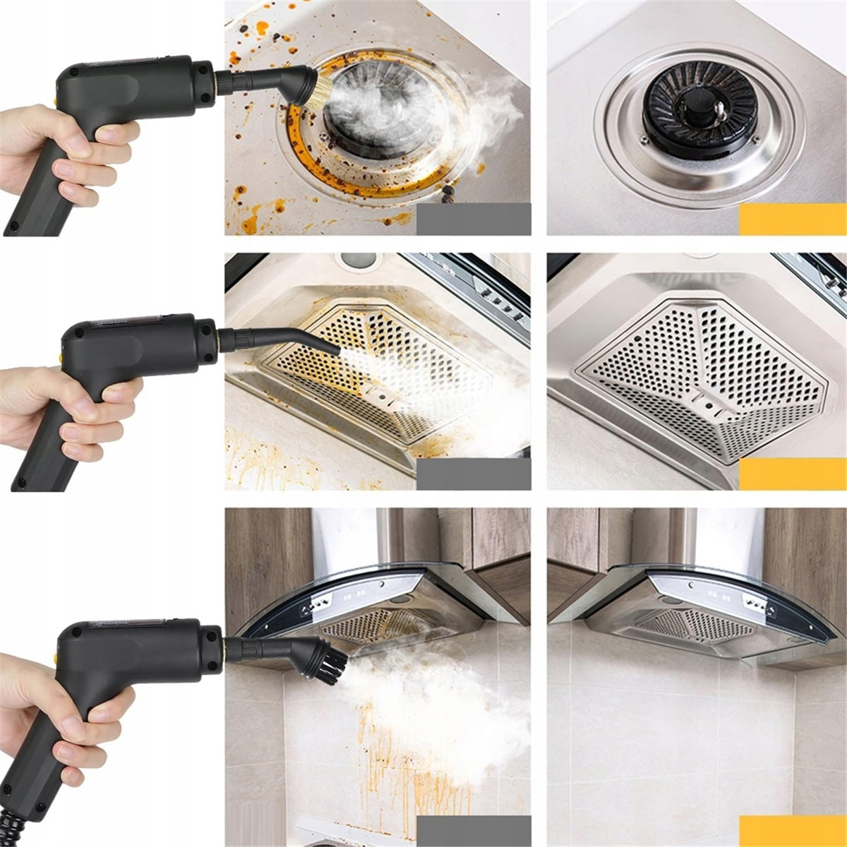 Steam cleaner 2500W with 1600ml tank and 3 degrees steam for cleaning Brand Bedee
