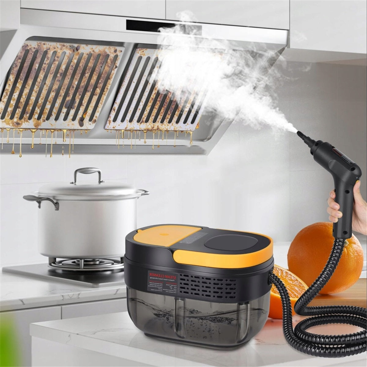 Steam cleaner 2500W with 1600ml tank and 3 degrees steam for cleaning Packaging status original
