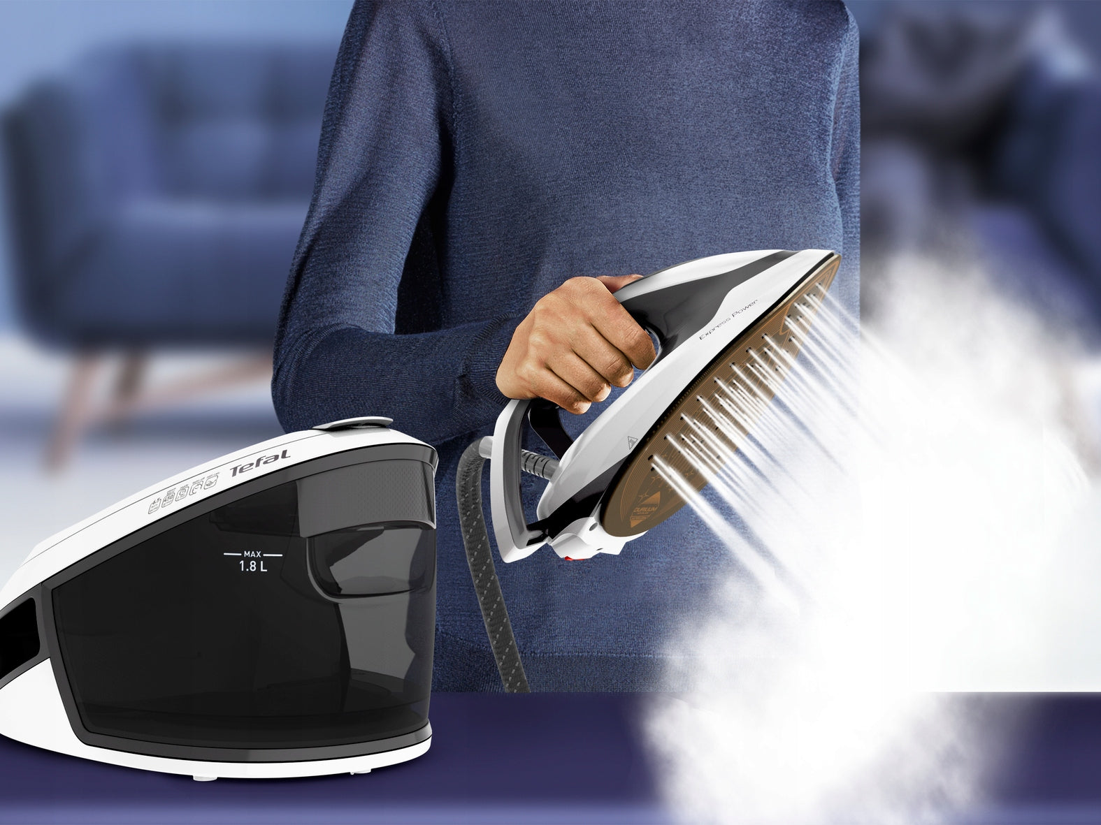 Steam generator TEFAL Express Steam SV8130 2800W 6.5 bar 450 g/min Durilium Dominant color black