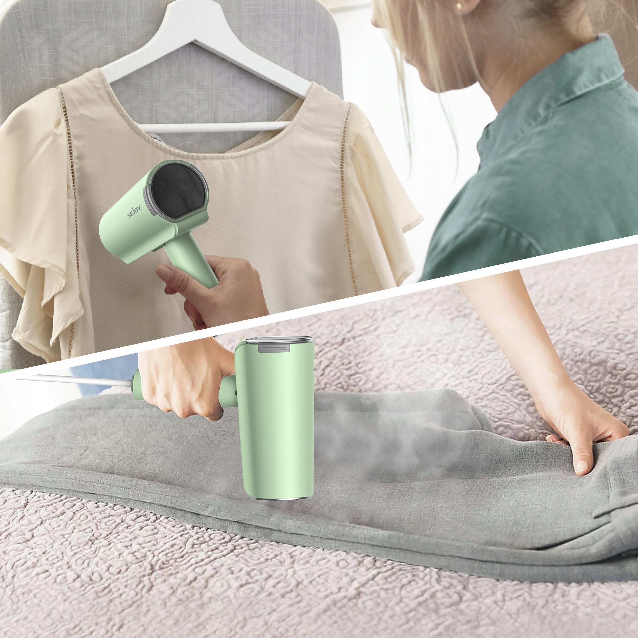 Steam iron for clothes steam portable for everyday and travel 1200W Model GTJ-HIE02-GREE