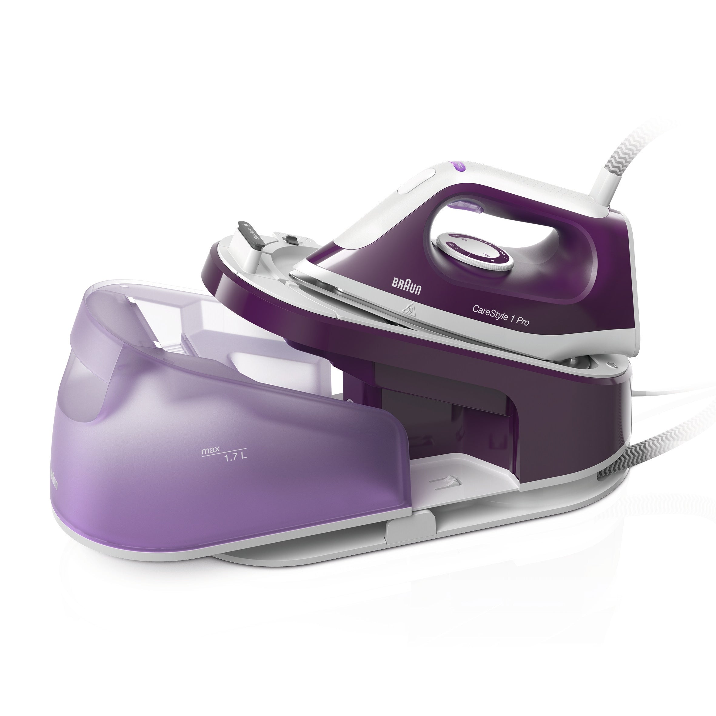 Steam station Braun IS 1514VI 2200 W purple and white Maximum steam pressure 6 bar