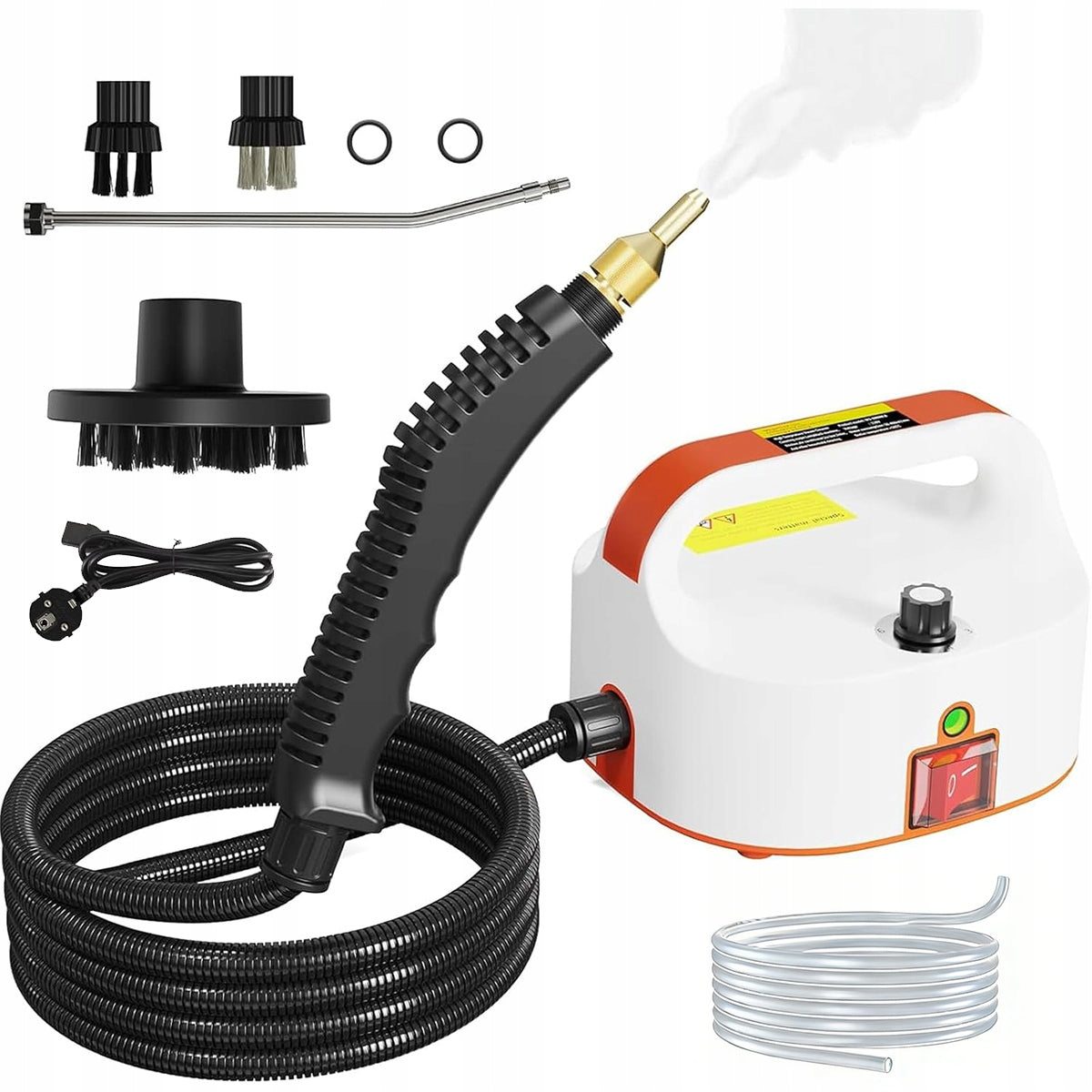 Steamer 2500w 4.5 Bar Quick Cleaning Car Kitchen 7 Accessories