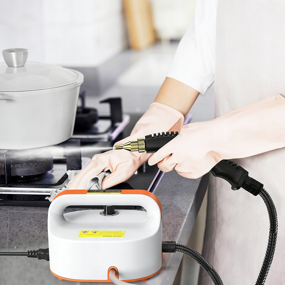 Steamer 2500w 4.5 Bar Quick Cleaning Car Kitchen + Accessories Power 2500 W