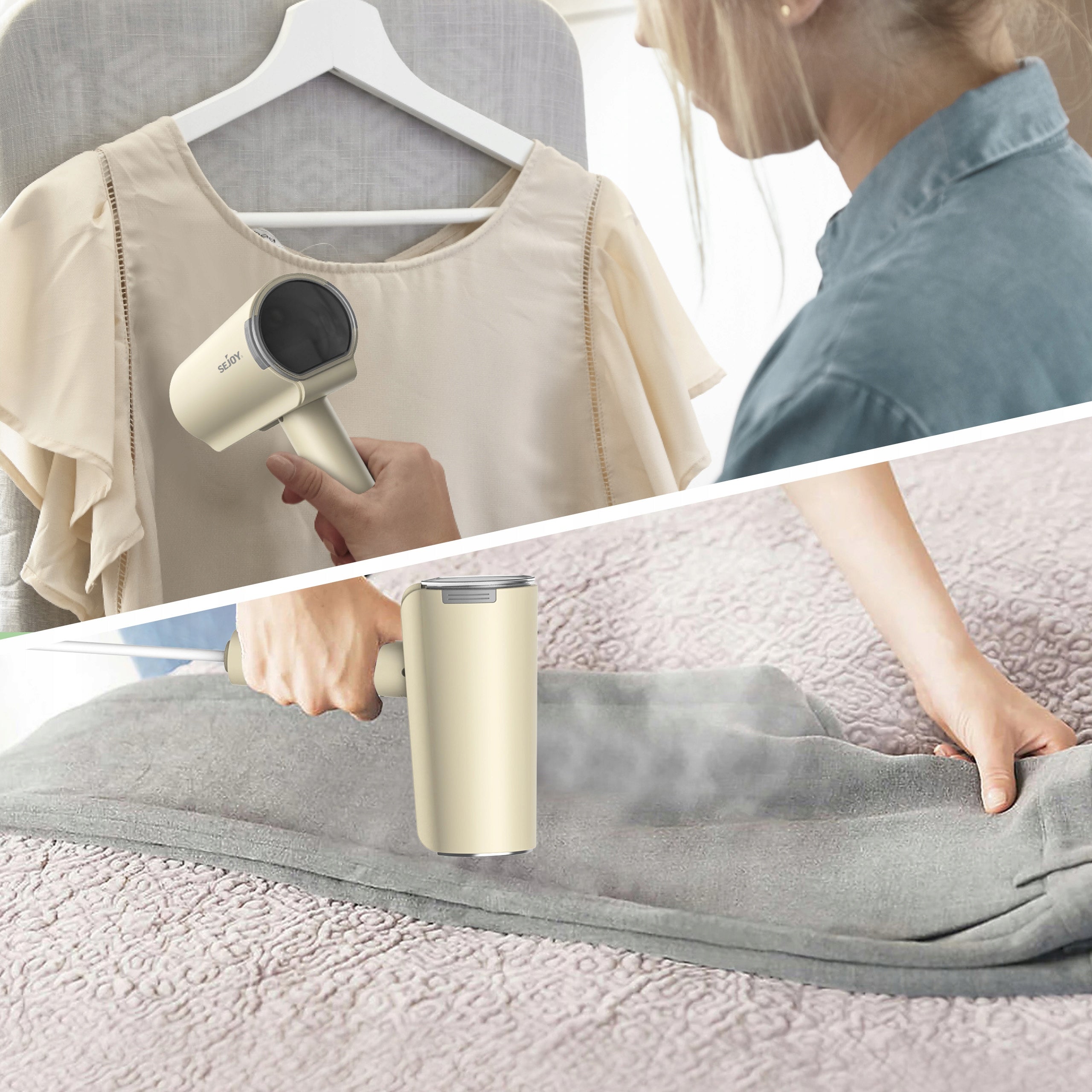 Steamer clothes steamer SEJOY 1000 W beige Brand SEJOY