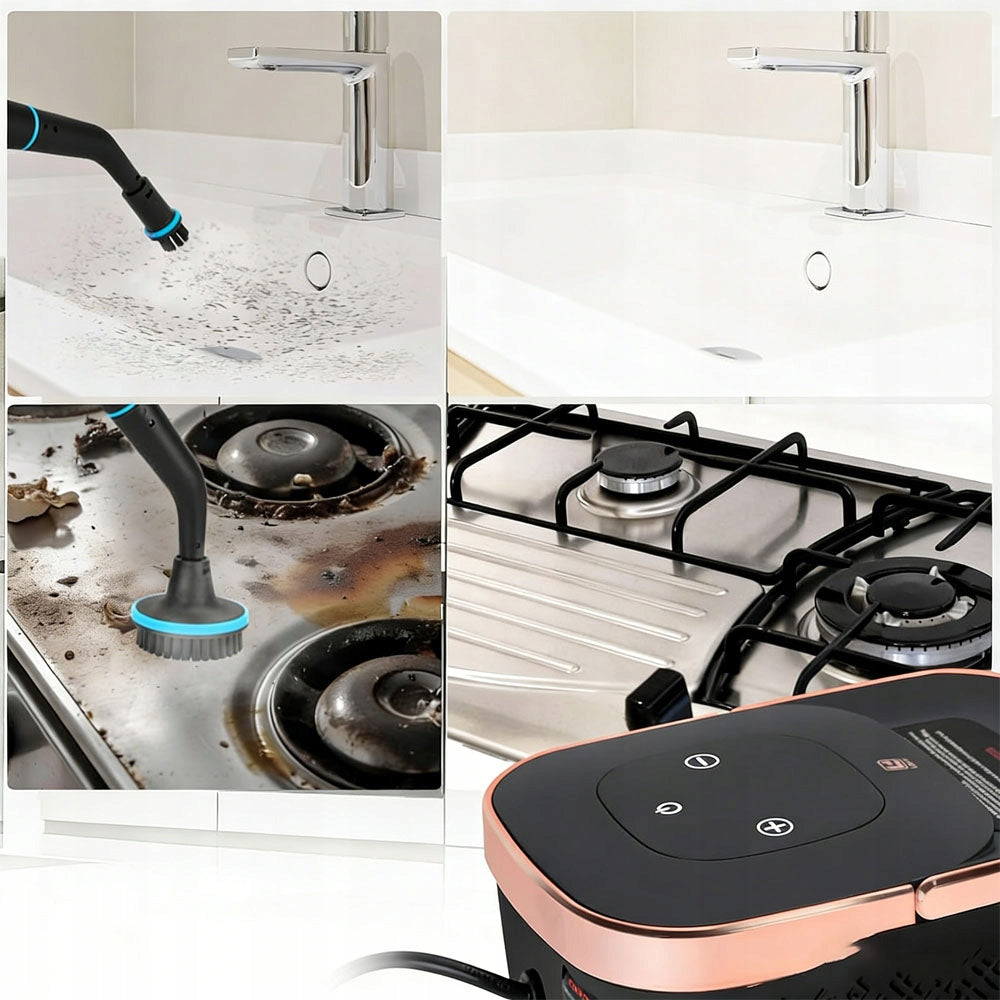 Steamer for Bedbugs and Household Cleaning 2500W 9 Elements Packaging status original
