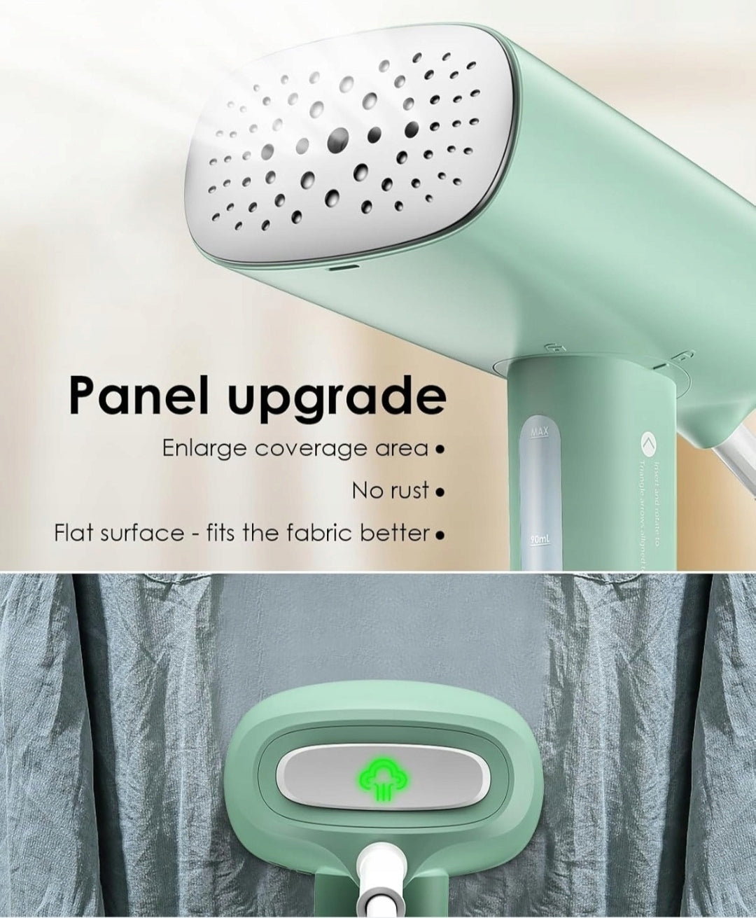 Steamer, steamer Homeasy MINT GREEN HE-S3 800 W Dominant color green
