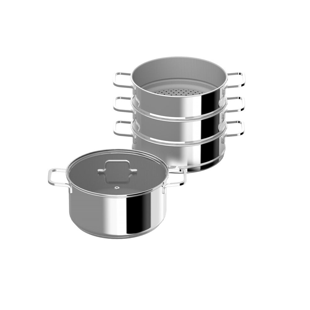 Steaming set 28cm stainless steel 8.5L Helix BergHOFF Manufacturer code 1315161