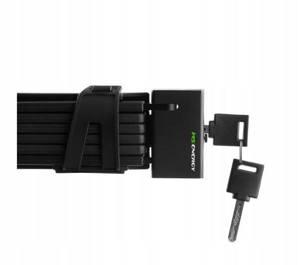 Steel Folding Lock Bicycle Lock MS Energy FL-10 Black