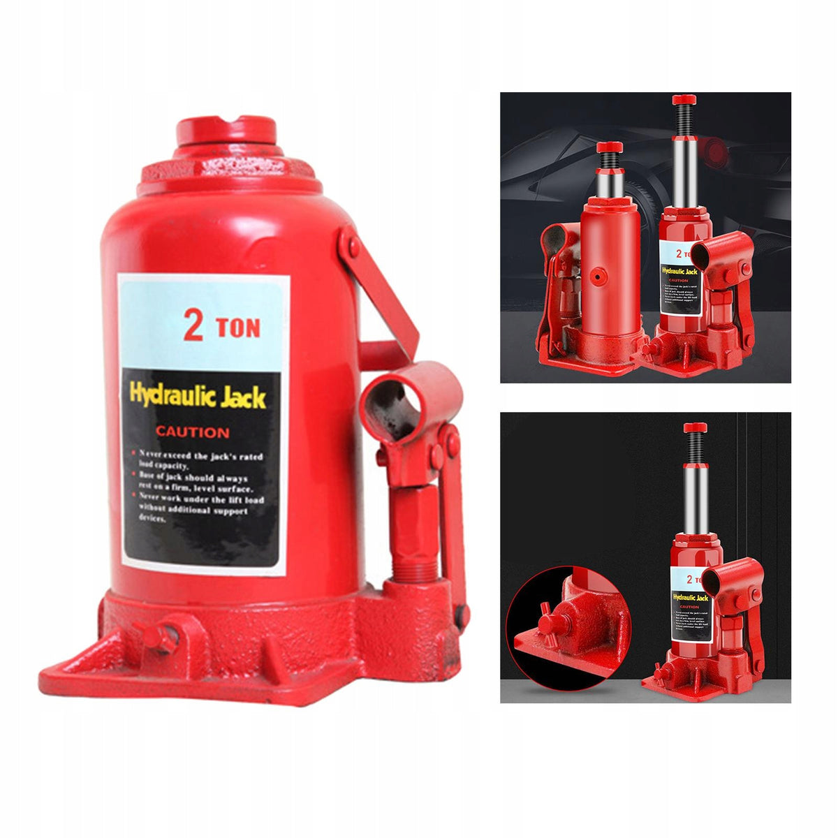 Steel Vertical Hydraulic Car Jack,Trailer Tire Jack,Household Automotive 2T Product weight with unit packaging 1.963 kg