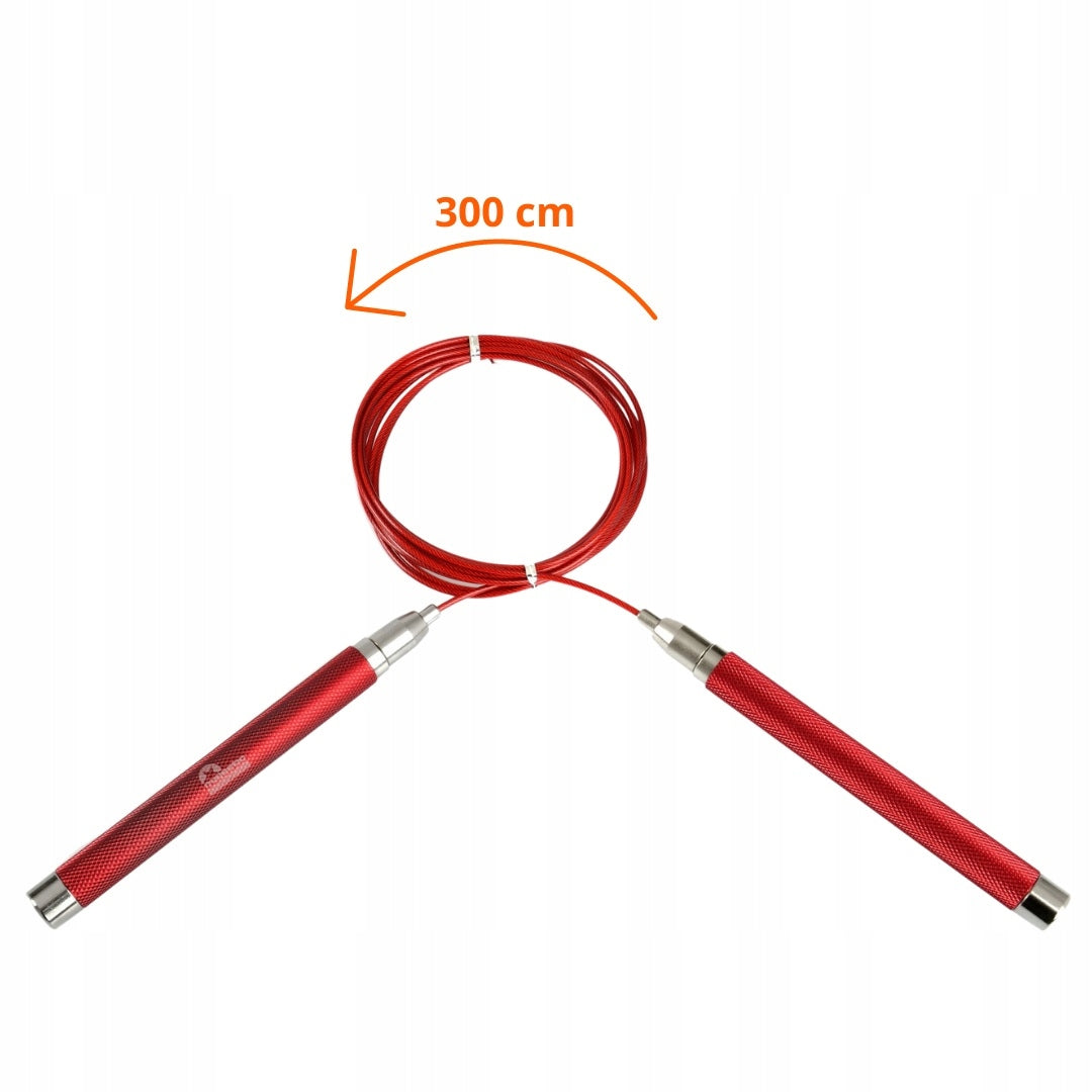 Steel jump rope with adjustable Majestic Sport Additional features handle bearings adjustable length